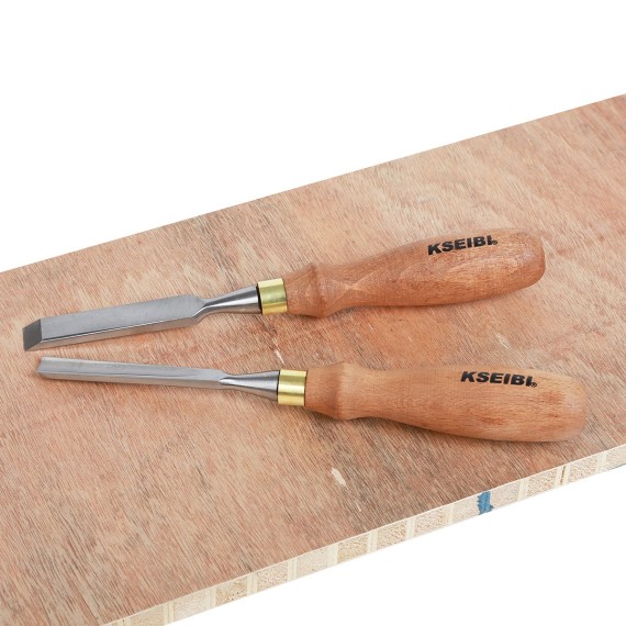 Premium Wood Craving Chisel Set with Wooden Handle for Professionals | KSEIBI