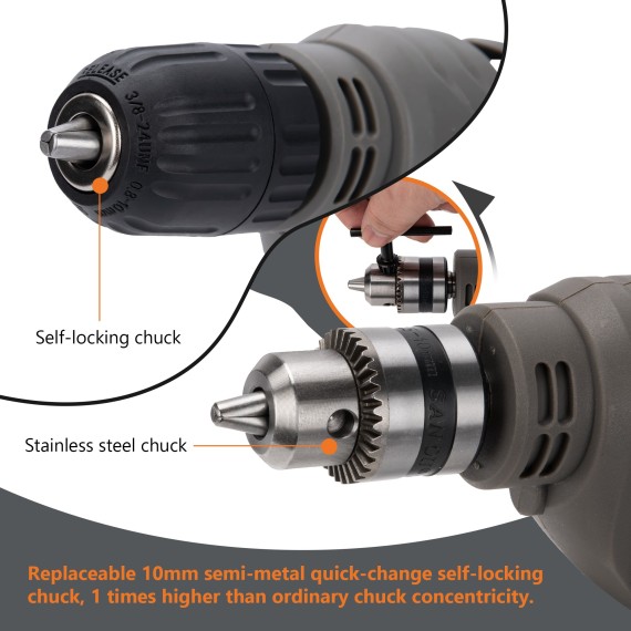 Powerful Electric Drill for Precision DIY Projects | KSEIBI