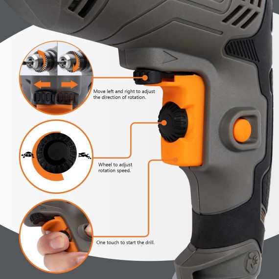 Powerful Electric Drill for Precision DIY Projects | KSEIBI