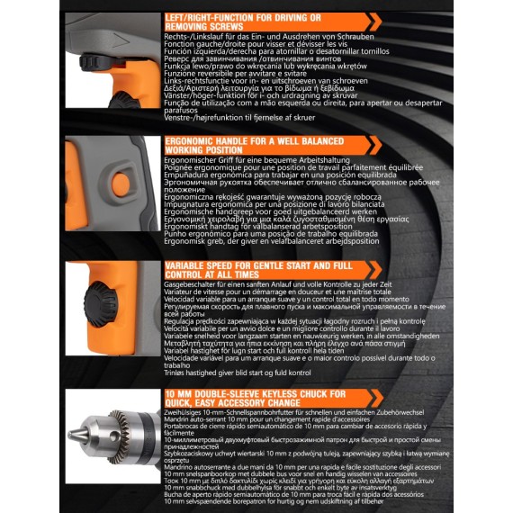 Powerful Electric Drill for Precision DIY Projects | KSEIBI