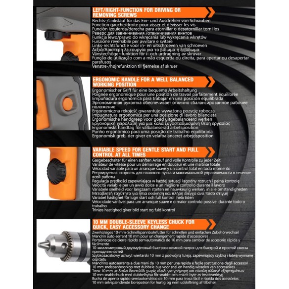 Powerful Electric Drill for Precision DIY Projects | KSEIBI