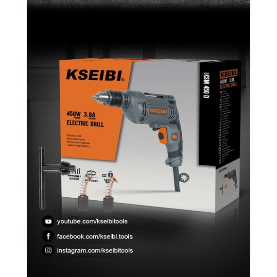 دریل برقی KSM 450 D با قدرت 450 وات | KSEIBI
