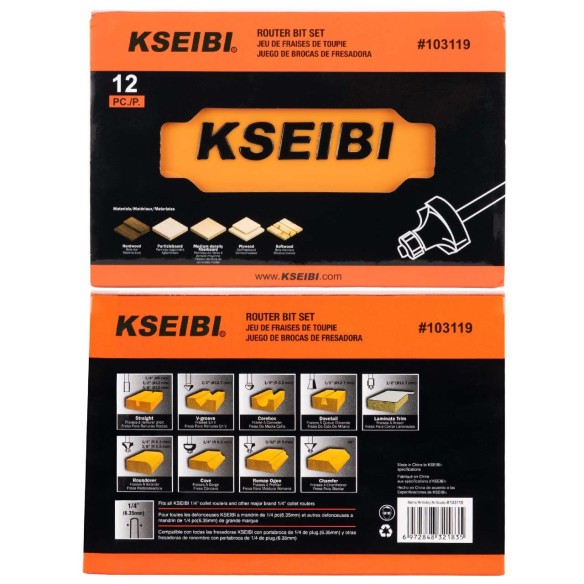 High-Quality Router Bit Set for Precision Woodworking Projects | KSEIBI