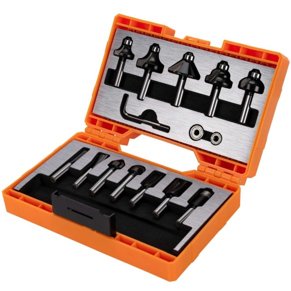 High-Quality Router Bit Set for Precision Woodworking Projects | KSEIBI