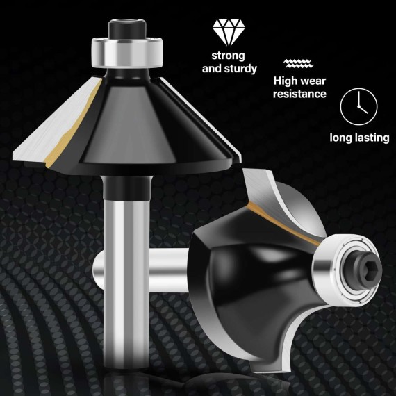 High-Quality Router Bit Set for Precision Woodworking Projects | KSEIBI