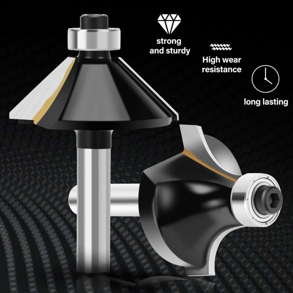 High-Quality Router Bit Set for Precision Woodworking Projects | KSEIBI
