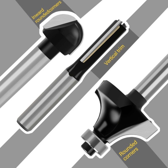 High-Quality Router Bit Set for Precision Woodworking Projects | KSEIBI
