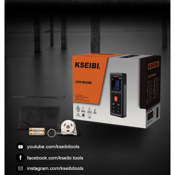 Accurate and Easy-to-Use KLM 100 Laser Measure for Professionals | KSEIBI