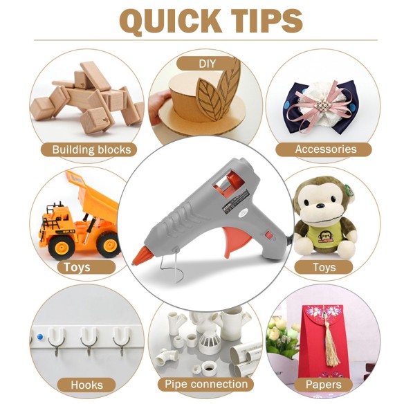 High Quality KGG 20D Glue Gun - Dual Temp, 20W Power | KSEIBI