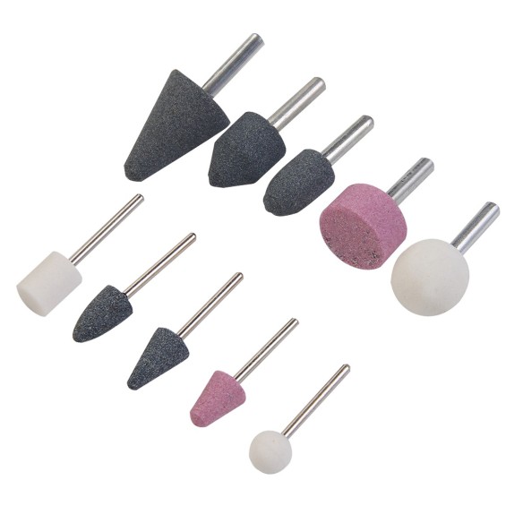 High-Quality 10pc 1/4-1/8" Grinding Stones Set for Precision Work | KSEIBI
