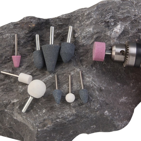 High-Quality 10pc 1/4-1/8" Grinding Stones Set for Precision Work | KSEIBI