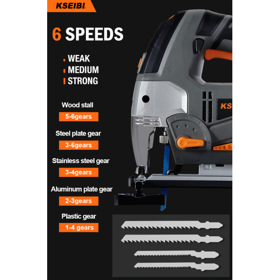 منشار أركت KST 100 V مع ليزر - قوة 800 واط | KSEIBI