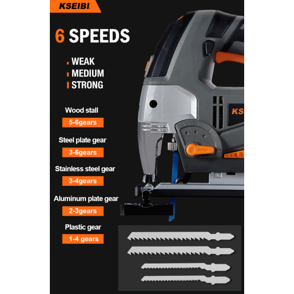 High-Quality Jigsaw with Laser Guide for Precision Cutting | KSEIBI