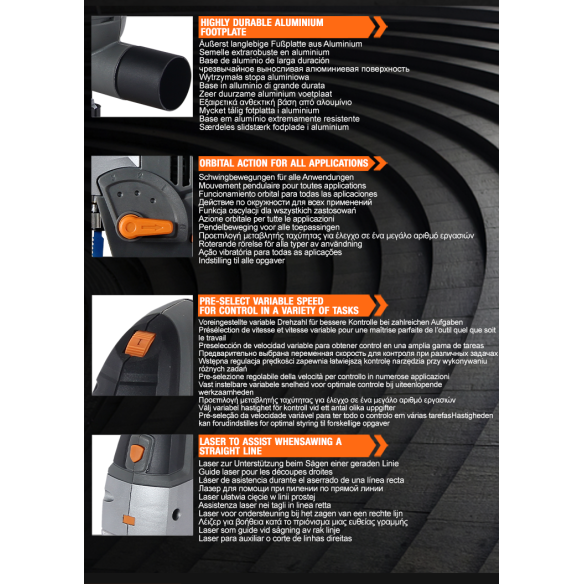 High-Quality Jigsaw with Laser Guide for Precision Cutting | KSEIBI