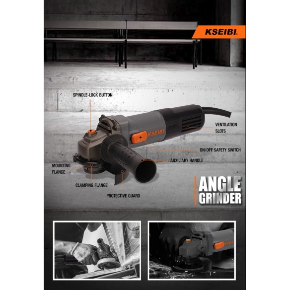 Powerful 115mm Angle Grinder for Precision Cutting and Grinding | KSEIBI