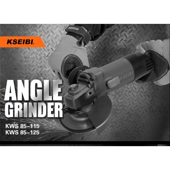 سنگ‌زنی زاویه‌ای KWS 85-115، 115 میلی‌متر، 850 وات - بهترین ابزار برای سنگ‌زنی | KSEIBI