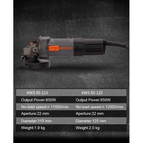 Powerful 115mm Angle Grinder for Precision Cutting and Grinding | KSEIBI