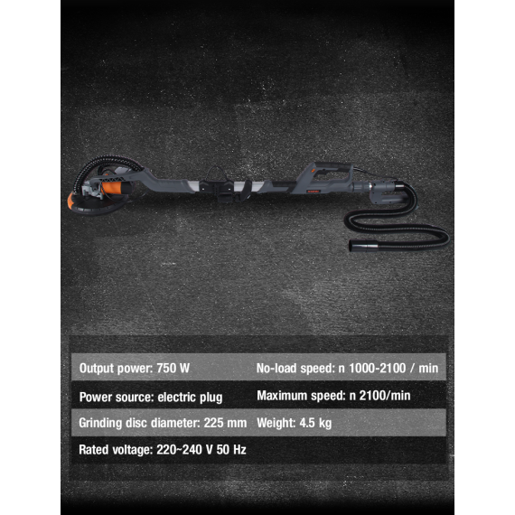 سنباده دیوار خشک KDS 75-225 V - بهترین گزینه برای حرفه‌ایان | KSEIBI