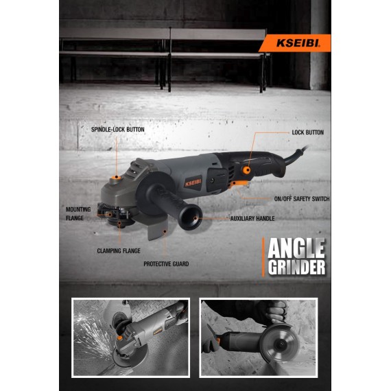 High-Performance Angle Grinder - Perfect for DIY Projects | KSEIBI
