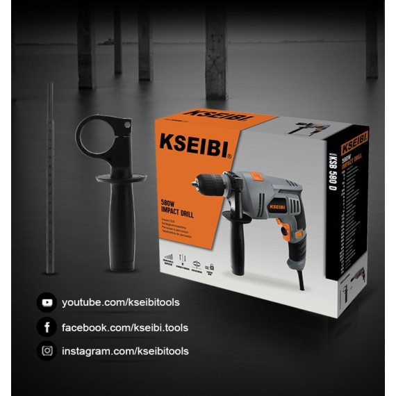 دستگاه سوراخکاری تأثیری KSB 580 D، ۱۳ میلی‌متر بدون کلید | KSEIBI