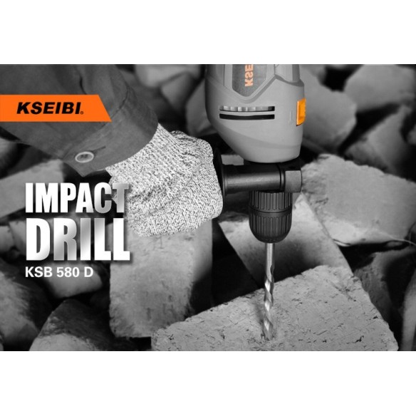 دستگاه سوراخکاری تأثیری KSB 580 D، ۱۳ میلی‌متر بدون کلید | KSEIBI