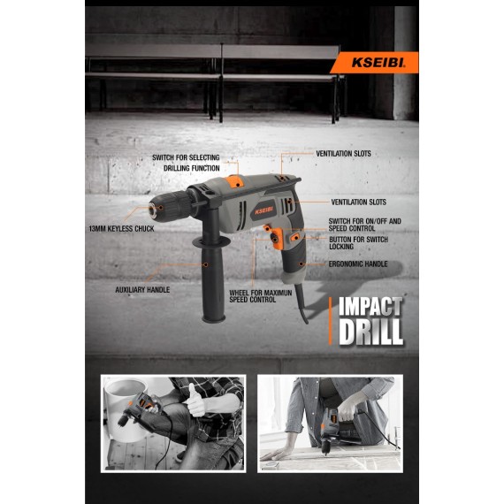 High-Performance KSB 580 D Impact Drill for Precision Drilling | KSEIBI