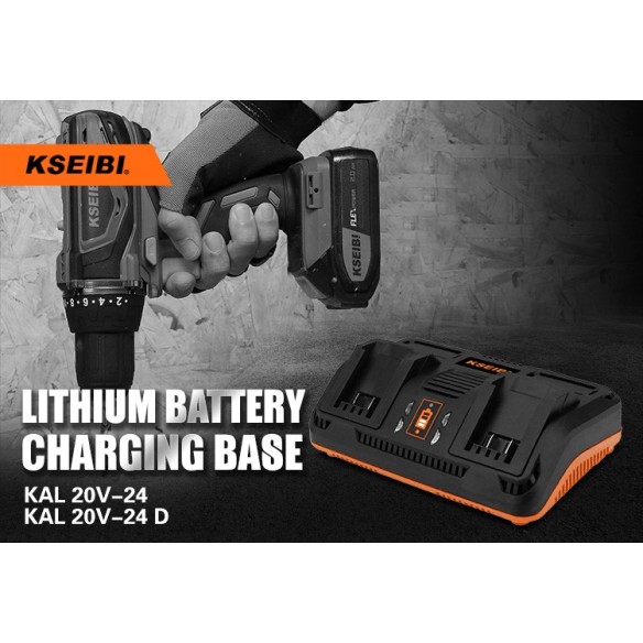 Быстрое зарядное устройство с двумя портами KAL 20V-24D 20V для эффективной зарядки устройств | KSEIBI