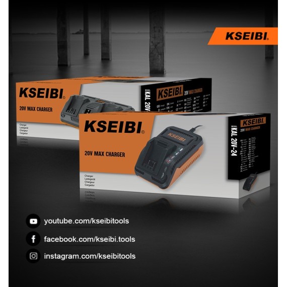 شاحن سريع 20 فولت لأدوات الطاقة | KSEIBI