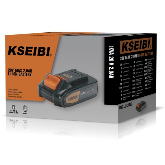 Мощный аккумуляторный блок KVA 20V 2.0Ah для эффективной работы | KSEIBI