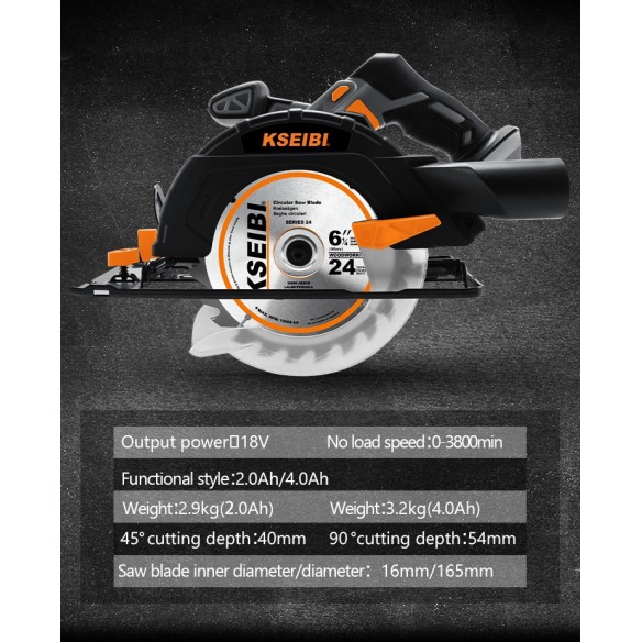Аккумуляторная циркулярная пила KKS 20V-165: отличное качество и удобство использования | KSEIBI