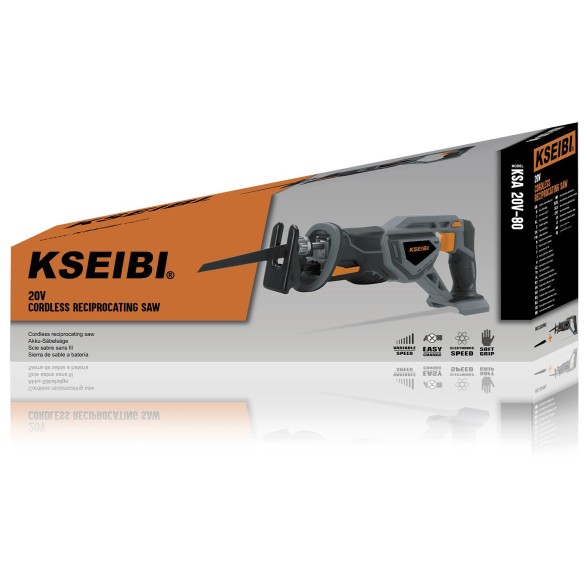 Powerful 20V Cordless Reciprocating Saw - Ideal for DIY Projects | KSEIBI
