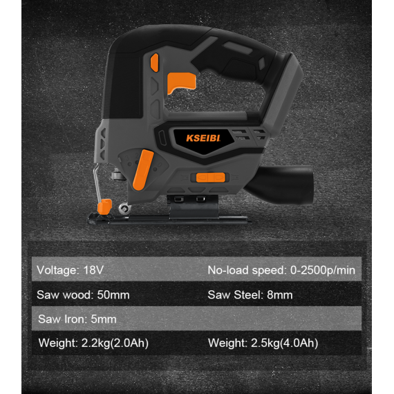 High-Precision 20V Cordless Jigsaw for DIY Projects | KSEIBI