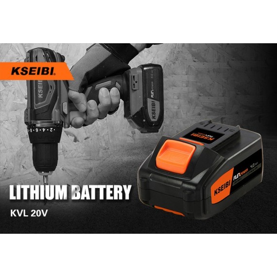 Купить аккумуляторный блок KVA 20V 4.0Ah для электроинструмента | KSEIBI