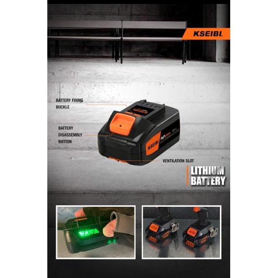 High Capacity KVA 20 V, 4.0ah Battery Pack for Power Tools | KSEIBI