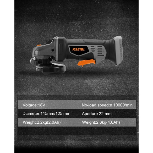 جهاز صاروخ جلخ لاسلكي 20 فولت KWS 20V-125 | KSEIBI