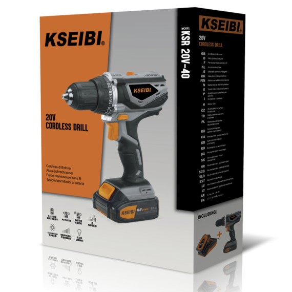 Лучшая аккумуляторная дрель 20V-35 для профессионалов | KSEIBI