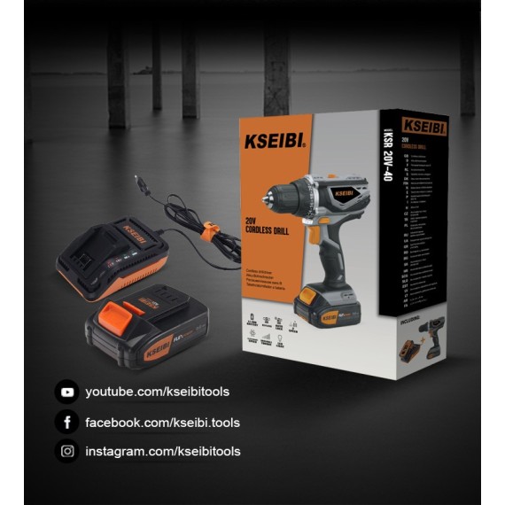 Лучшая аккумуляторная дрель 20V-35 для профессионалов | KSEIBI