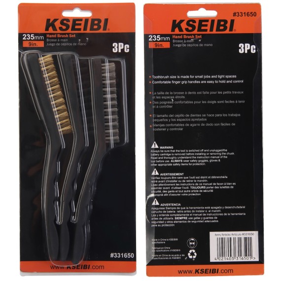 ست فرچه دستی پلاستیکی ۳ عددی - بهترین انتخاب برای تمیزی و مراقبت از خانه شما | KSEIBI