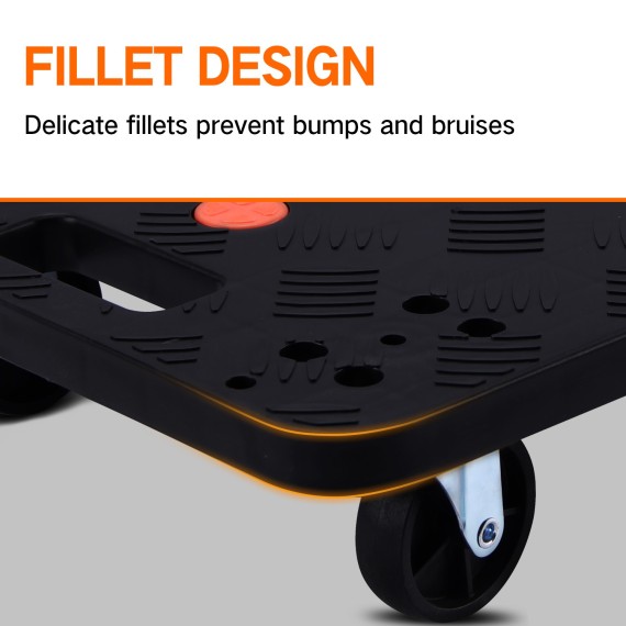 High-Quality Plastic Dolly for Easy Moving | KSEIBI