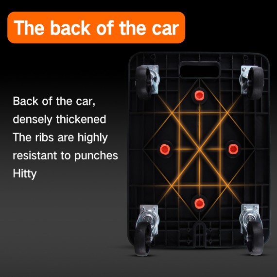 High-Quality Plastic Dolly for Easy Moving | KSEIBI