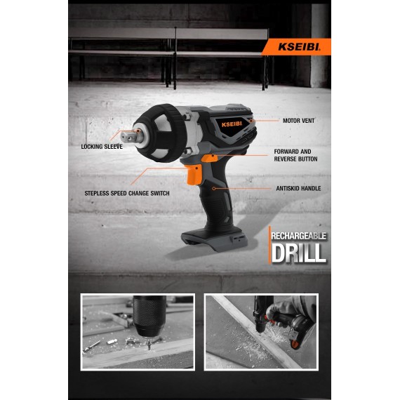 مفك مطرقي لاسلكي 20 فولت KDS 20V-400 للمهام الثقيلة | KSEIBI