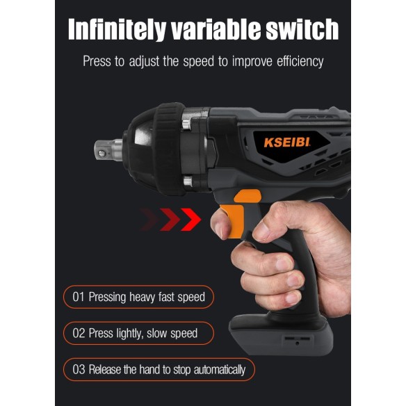 Powerful 20V Cordless Impact Wrench for DIY Enthusiasts | KSEIBI