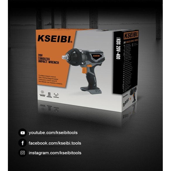 مفك مطرقي لاسلكي 20 فولت KDS 20V-400 للمهام الثقيلة | KSEIBI