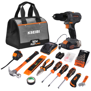Powerful Cordless Drill Set with XL Battery | KSEIBI 2