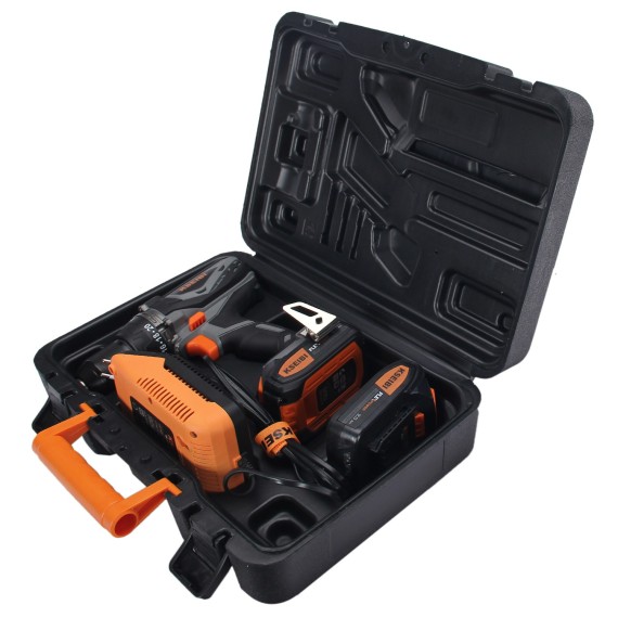 High-Performance 20V Cordless Impact Drill with 2 Batteries | KSEIBI