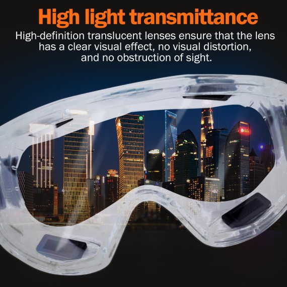 Wide-Vision Safety Goggle Clear Lens for Ultimate Protection | KSEIBI