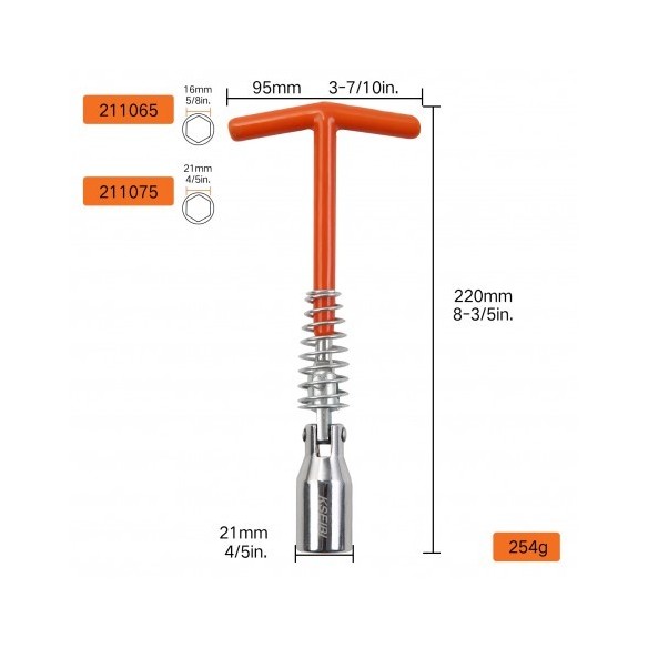 High-Quality Spark Plug Wrench for Easy Maintenance | KSEIBI