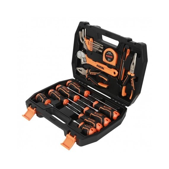 Premium 22PCS Full Toolset Plastic Box for Home and DIY Projects | KSEIBI