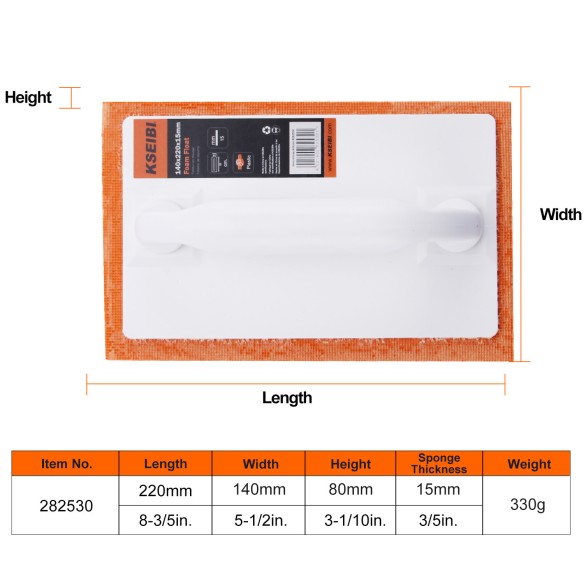 Lightweight Foam Float With Plastic Handle for Easy Handling and Durability | KSEIBI