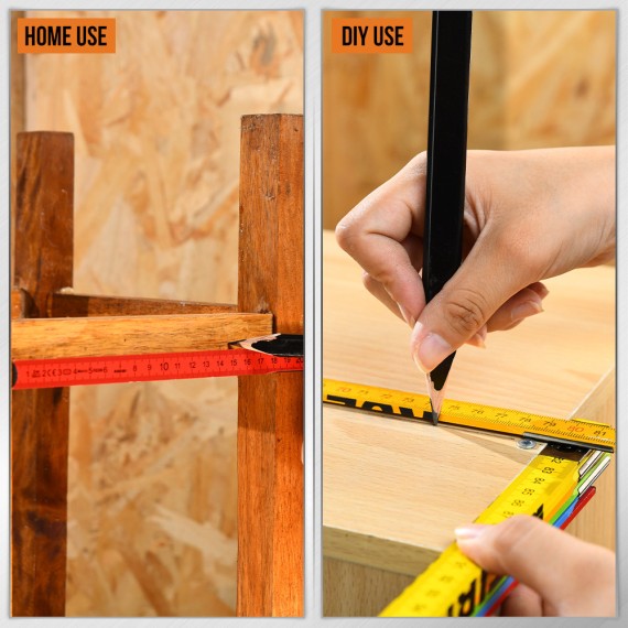 Высококачественная деревянная складная линейка для точных измерений | KSEIBI